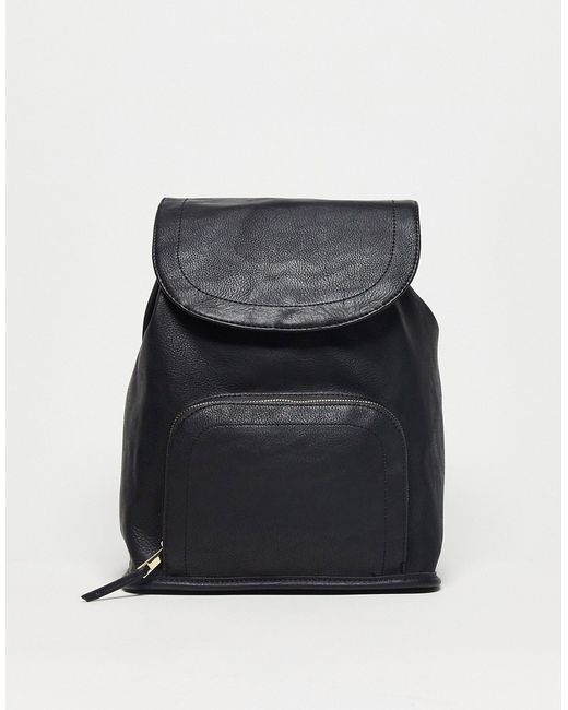 Asos Design soft backpack with zip front pocket in