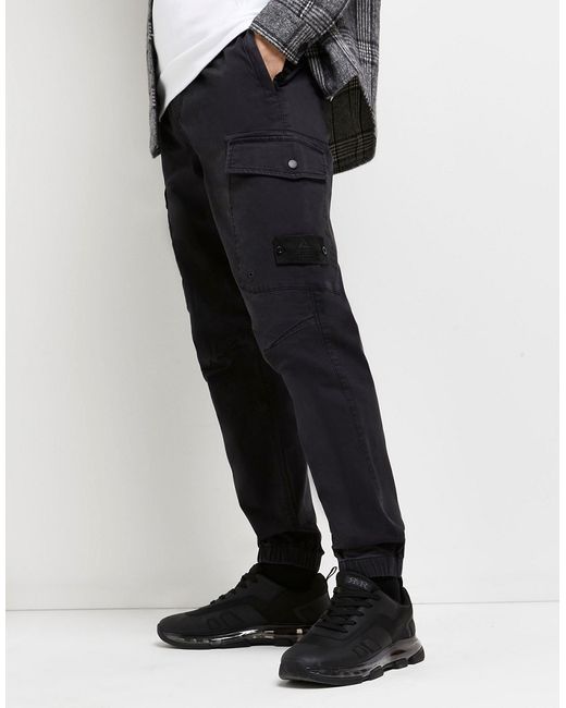 River Island cargo pants in washed