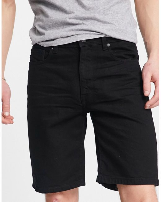 Selected Homme cotton slim fit denim shorts in