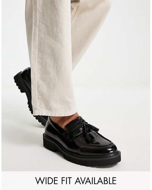 Asos Design tassel loafers in faux leather
