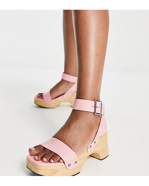Glamorous Wide Fit summer clog sandals in