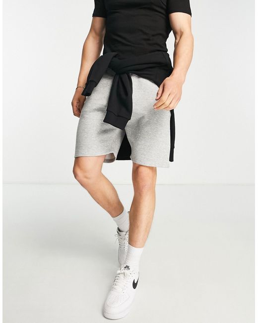 Don't Think Twice DTT slim fit jersey shorts in light heather