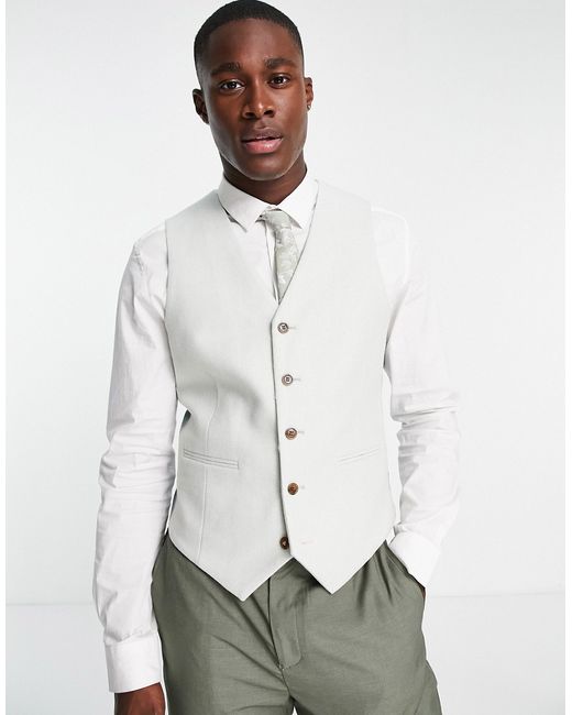 Harry Brown tweed suit vest in