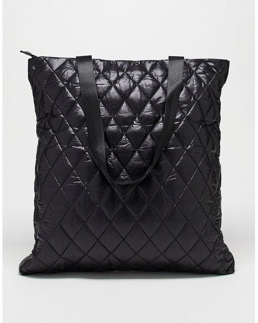 Svnx quilted nylon tote bag in