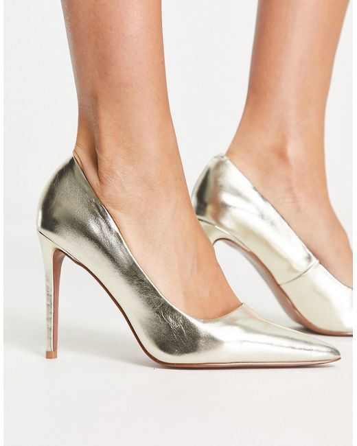 Asos Design Penza pointed high heeled pumps in