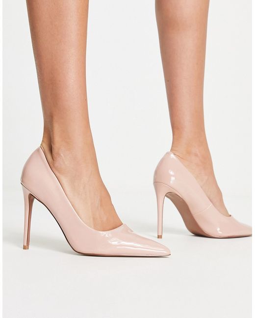 Asos Design Penza pointed high heeled pumps in patent-