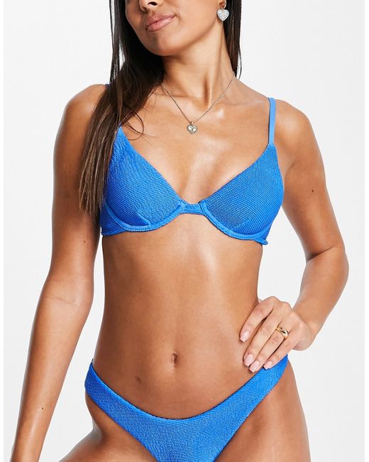 Free Society mix and match underwire bikini top in scruch