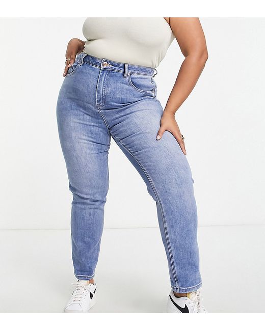 Simply Be skinny jeans in light wash