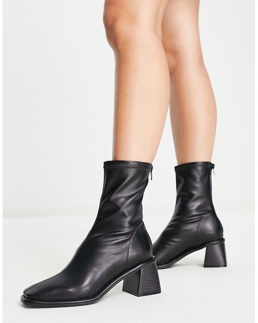 Asos Design Rescue mid-heeled sock boots in