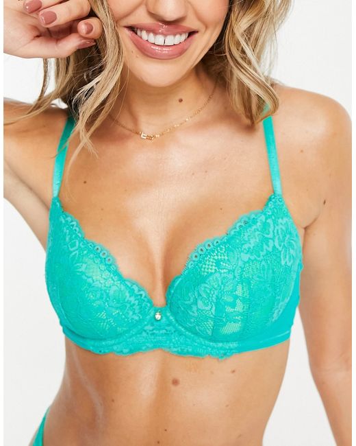 Ann Summers Sexy Lace plunge bra in MGREEN