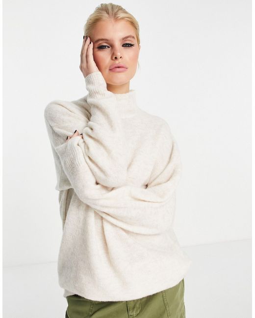Object long sleeve oversized knit sweater in