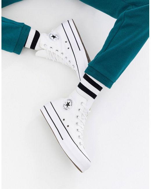 Converse Chuck Taylor All Star Hi Lift canvas sneakers in