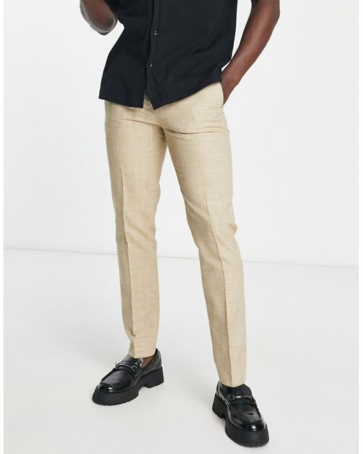 Twisted Tailor cole slim fit smart pants in light