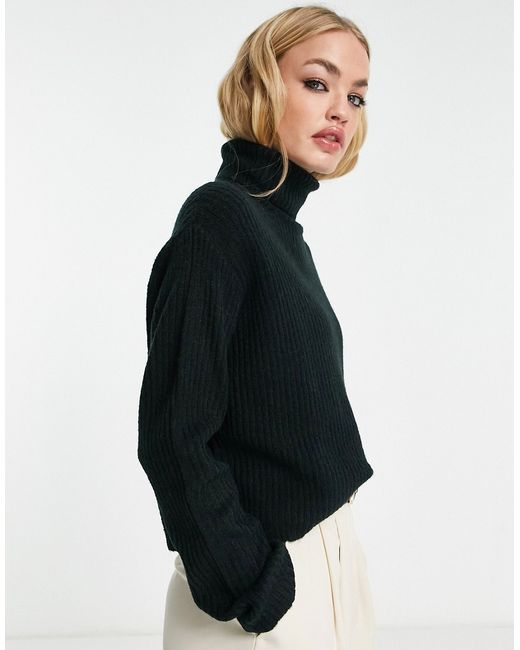 Asos Design boxy sweater with high neck in