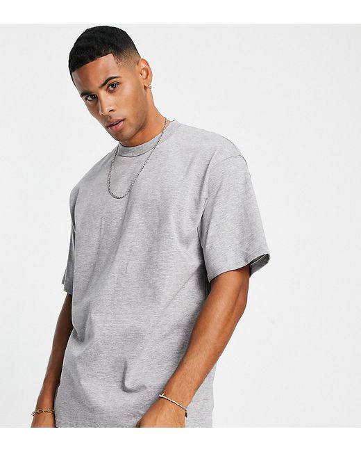 Pull & Bear oversized T-shirt in heather exclusive to