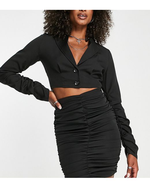 Urban Threads Tall ruched mini skirt in part of a set