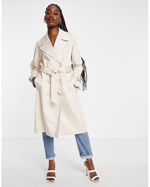 Ever New belted trench coat in stone-