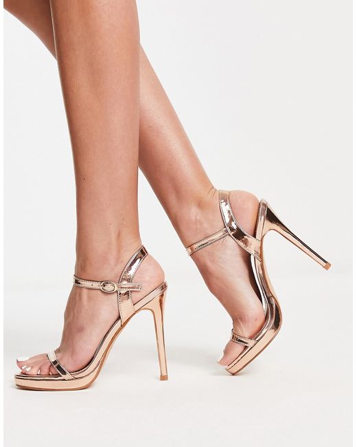 Bebo Sparra barely there heeled sandals in rose