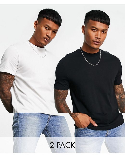 Asos Design 2 pack T-shirt with crew neck save