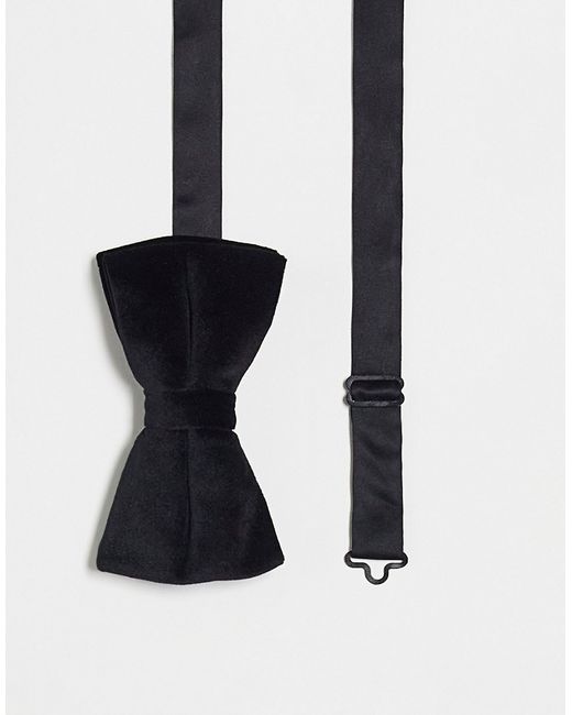 Asos Design velvet bow tie in
