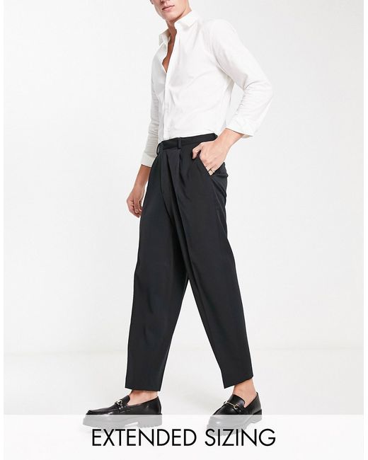 Asos Design oversized tapered smart pants in