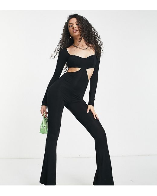 AsYou diamante trim bust cup jumpsuit in