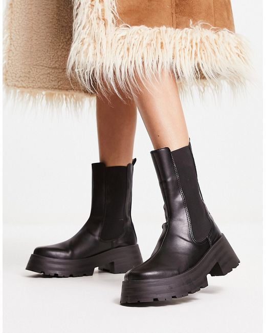 Asos Design Agra chunky chelsea boots in