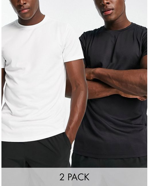 Asos 4505 icon training t-shirt with quick dry 2 pack-
