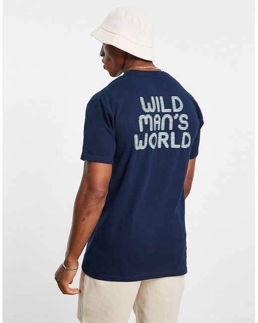 Huf wild world print t-shirt in