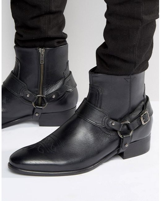 H By Hudson Hudson London Wyman Leather Boots-