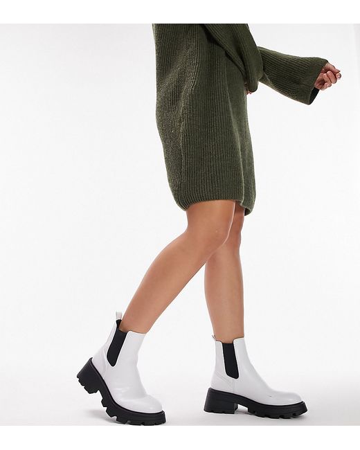 TopShop Wide fit Bella chunky chelsea boot in