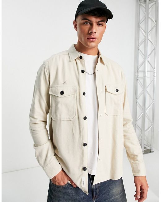 Only & Sons overshirt with double pockets in