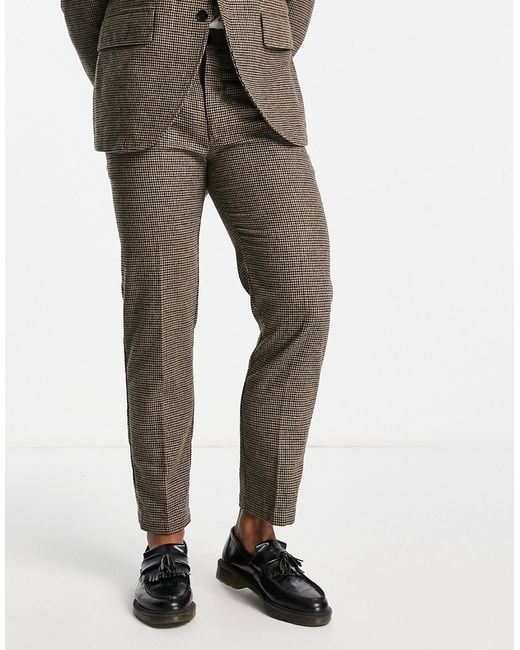 Selected Homme regular fit suit pants in houndstooth