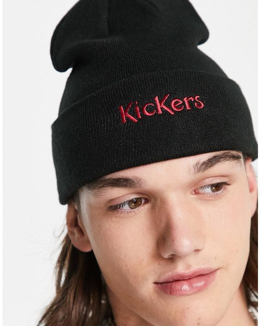 Kickers beanie in with logo embroidery