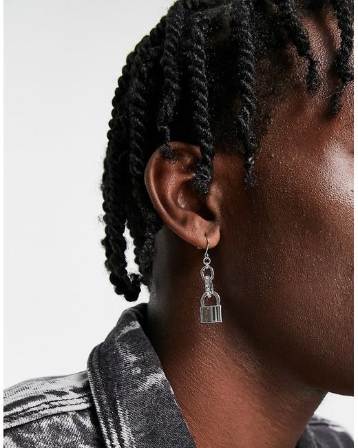 Faded Future padlock earrings in