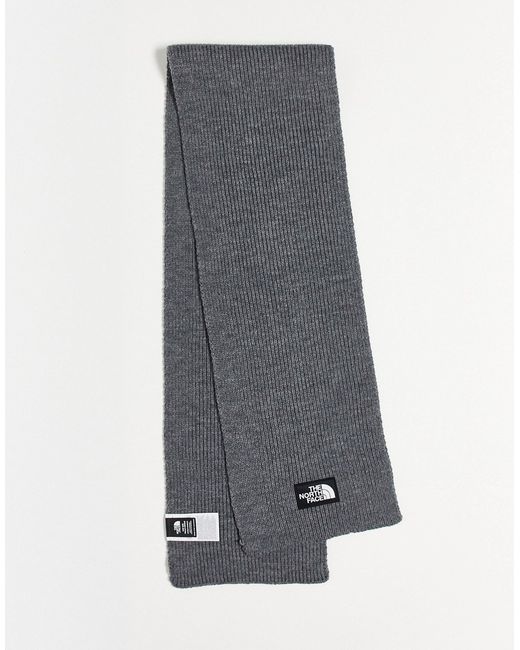 The North Face box logo knitted scarf in