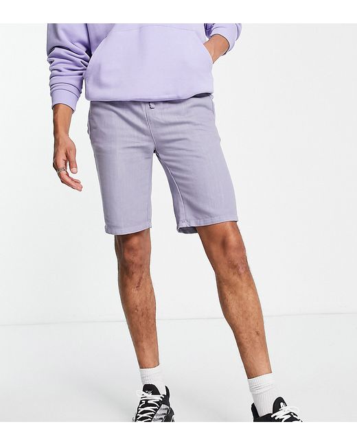 Bolongaro Trevor Tall cord shorts in lilac-