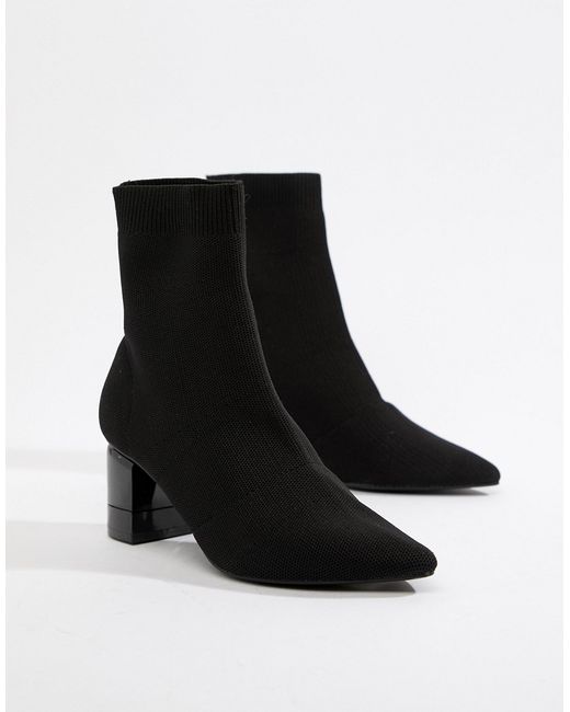 Pull & Bear point toe ankle boot in