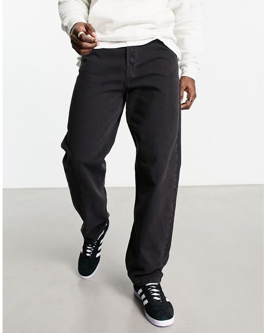 Weekday tape loose tapered jeans in lux