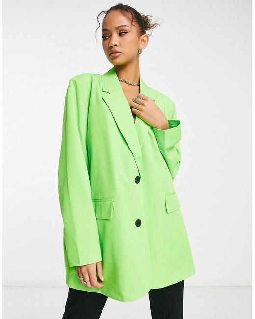 Vero Moda tailored blazer in citrus part of a set