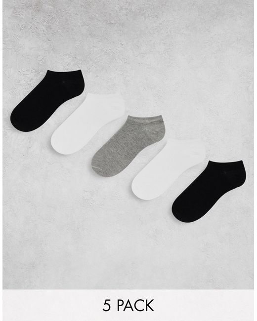 Asos Design 5 pack sneaker socks in