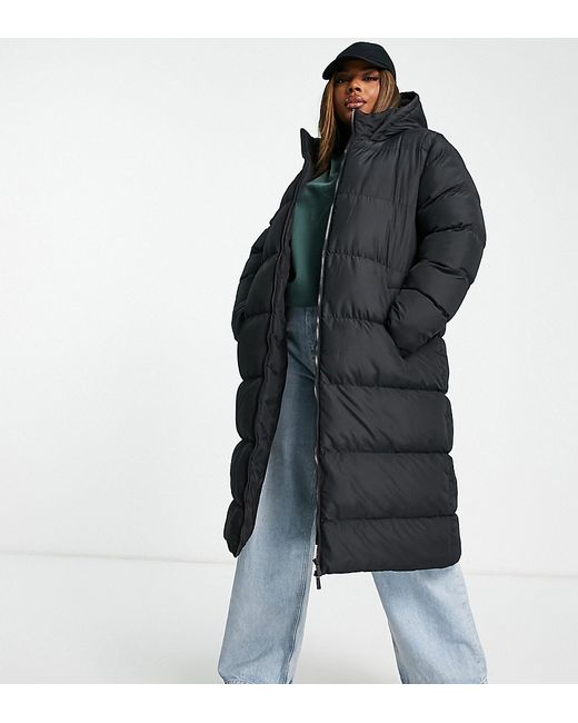 Threadbare Curve Threadbare Plus Onyx 2 in 1 longline vest and puffer coat
