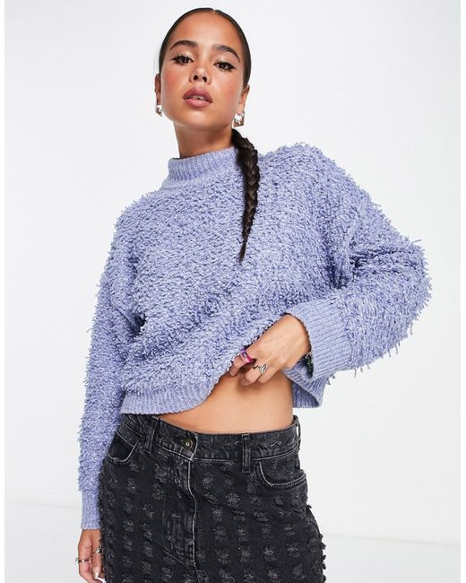 Asos Design sweater in textured loopy stitch