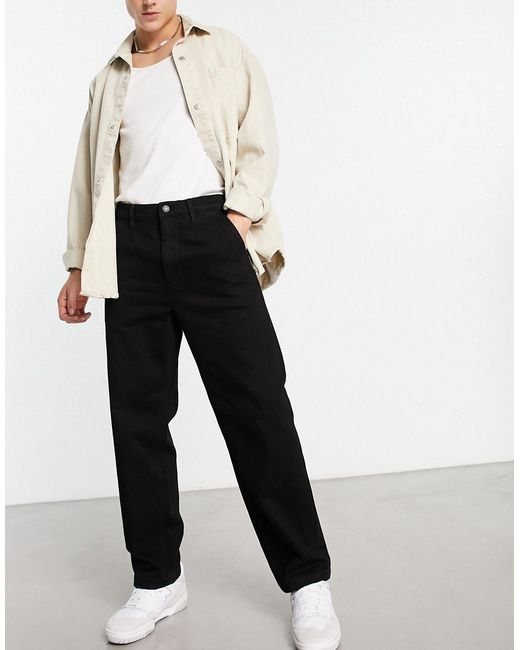 Selected Homme loose fit workwear pants in