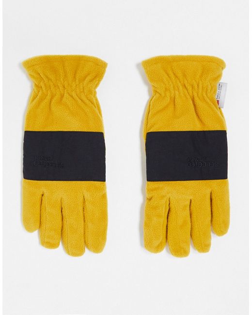 Selected Homme fleece gloves in block