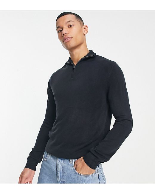French Connection Tall soft touch half zip sweater in