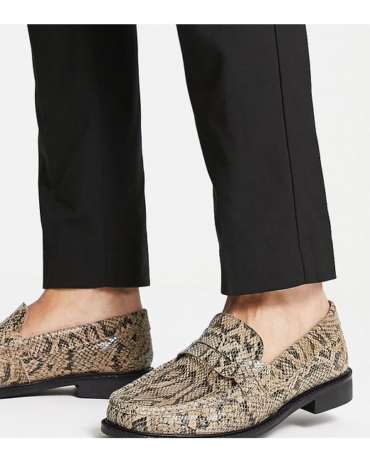 H By Hudson Exclusive Alex loafers in snake leather-