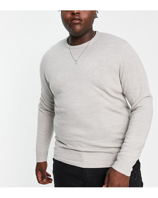 French Connection Plus soft touch crew neck sweater in light