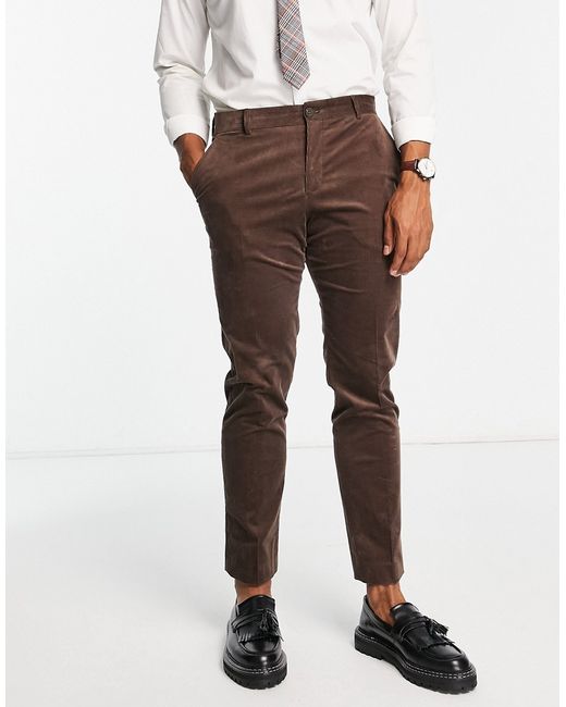 Selected Homme slim fit suit pants in cord