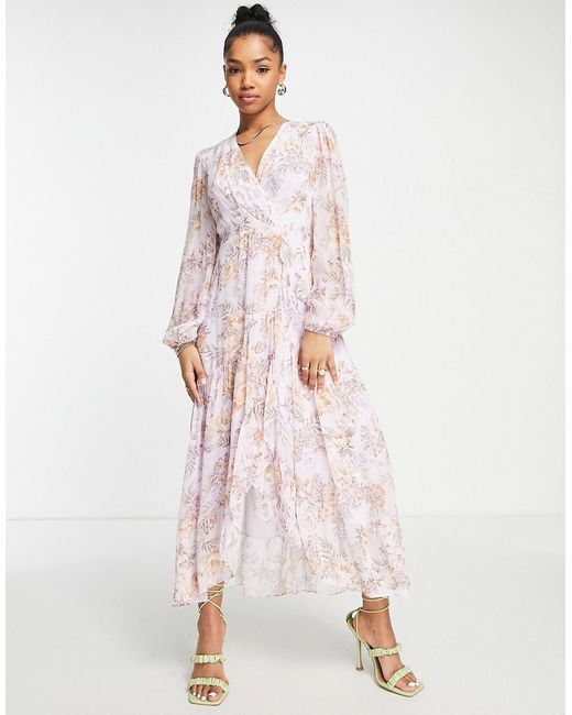 Ever New high low ruffle maxi dress in floral